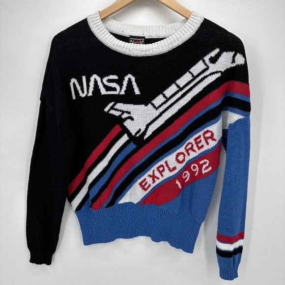Well Worn Sweaters - Women's Sweater NASA Explorer 1992 Size XS